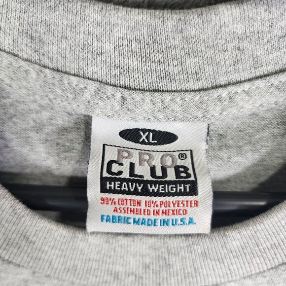 Men's Gray Pro Club Heavy Weight California Graphic Shirt Short Sleeve Size XL - Picture 5 of 10